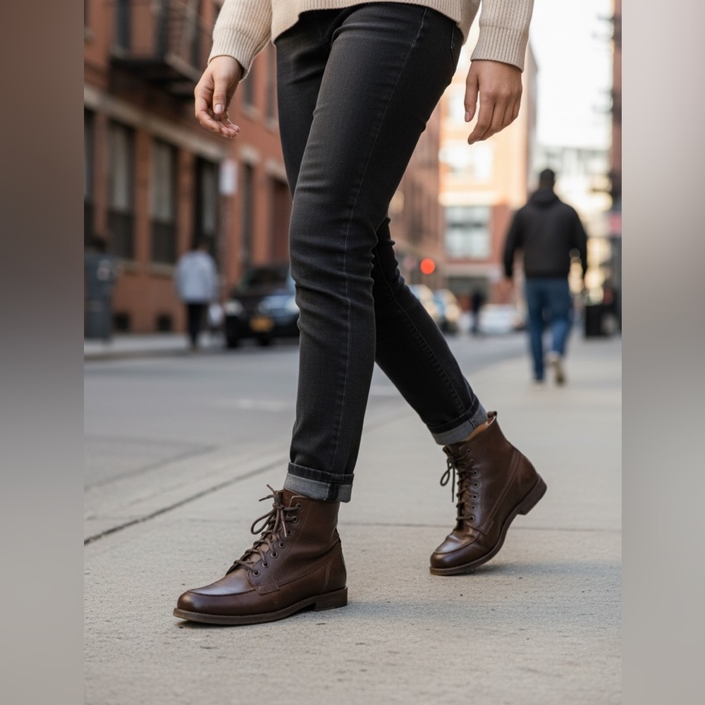 Frye Brown Ankle Boots